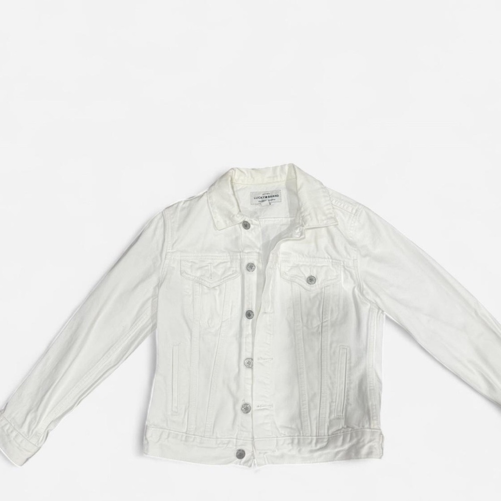 Lucky Brand Women's White Jean Jacket